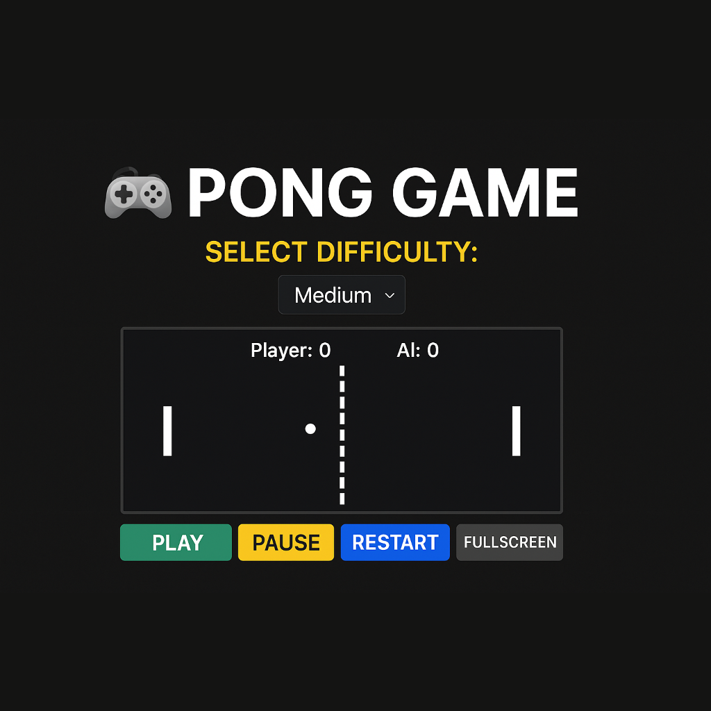 Darsh.fun - Pong Game with AI
