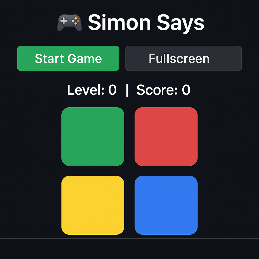 Darsh.fun - Simon Says Game